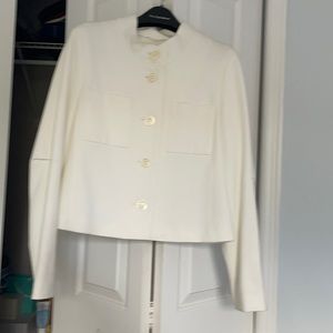 Off white cropped blazer NWOT